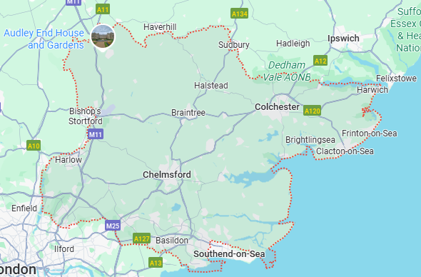 map - Essex bridging loans